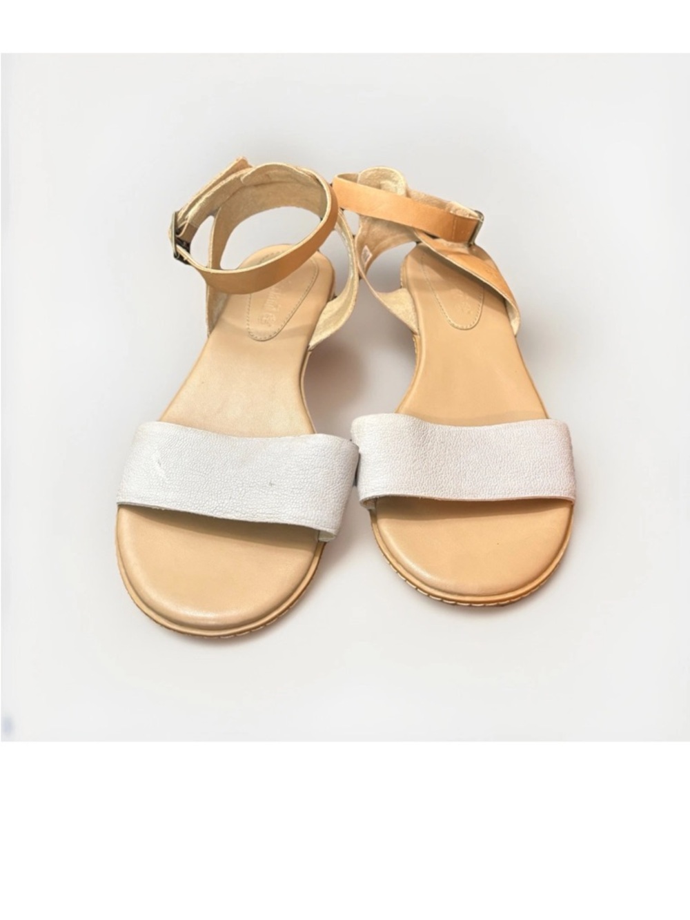 Timberland Cream & Tan Leather Ankle strap Sandals